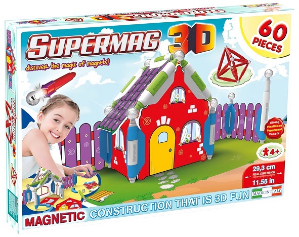 Set Costruzioni Supermag Toys 0616 - House 3D, Multicolore.