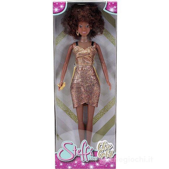 Simba Bambola Steffi Love Chic Gold Fashion Doll 29cm Eta' 3+.