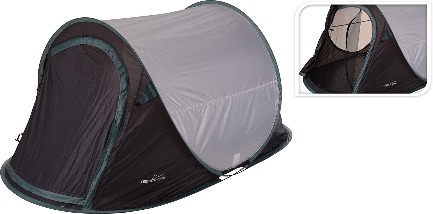 POP-Up-Tenda per 1 persona 220 x 120 x 90 cm bianco 
