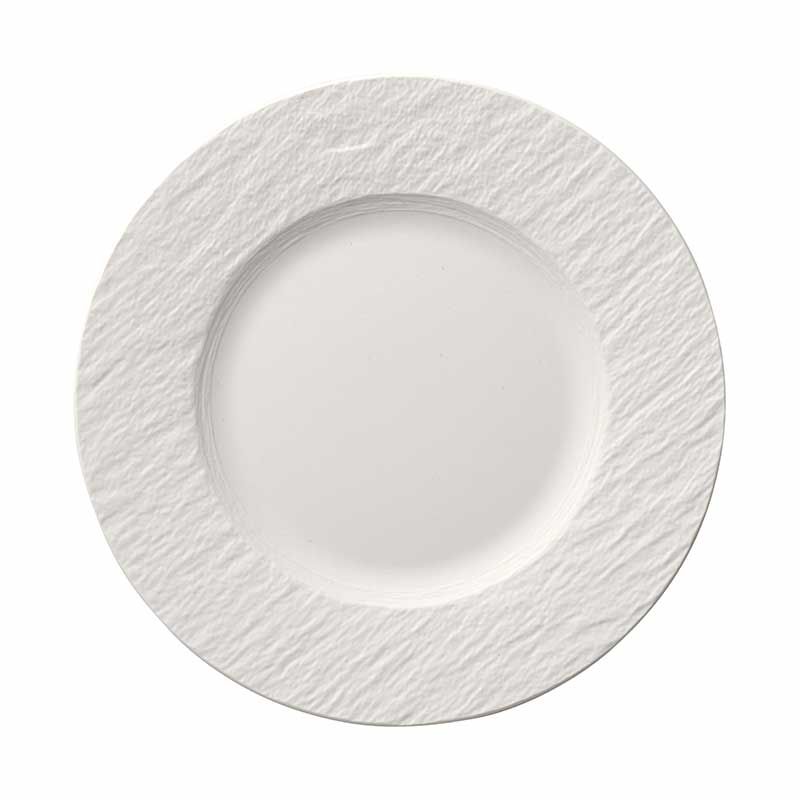 Villeroy&Boch Manufacture Rock blanc Piatto dessert 22cm in Porcellana Premium.