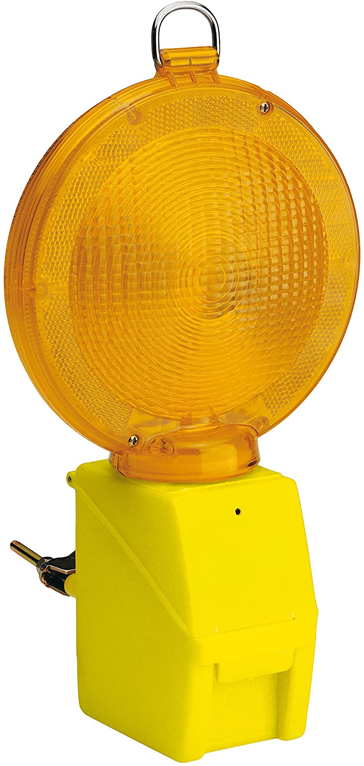 Lampada Segnaletica Lampeggiatore Stradale 2 Led con Sensore Crepuscolare