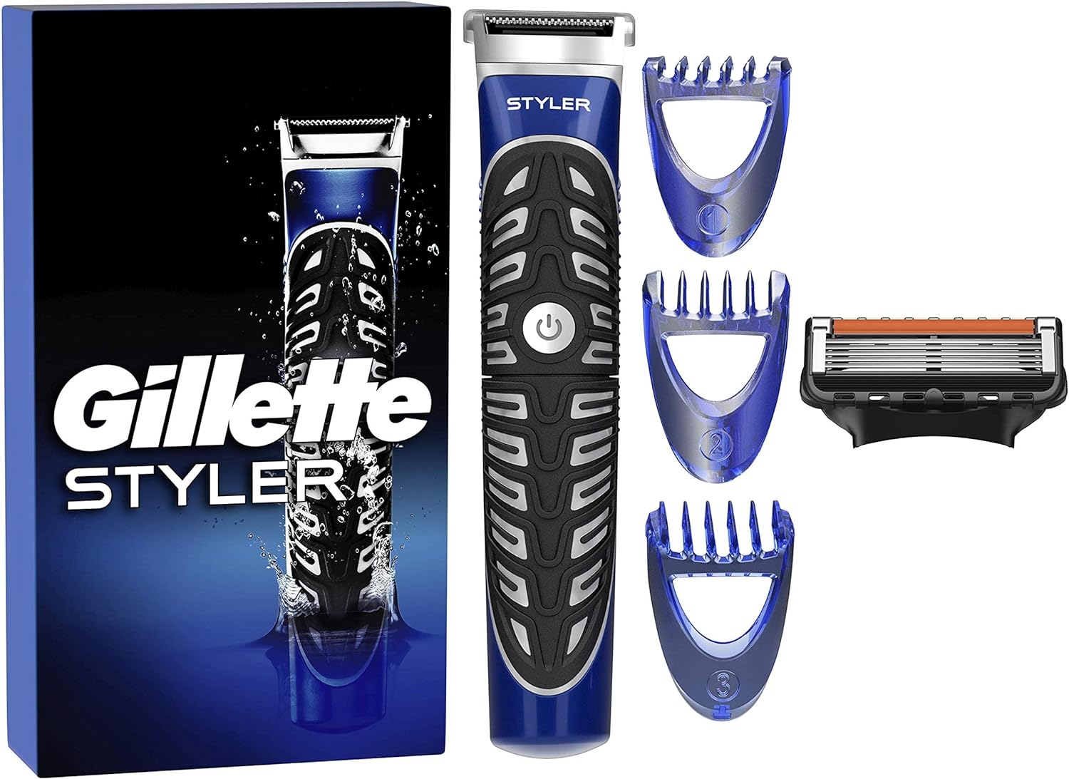 Gillette Fusion Rasoio Styler 4in1 Regolabarba 3 Regolazioni Impugnatura Comoda.