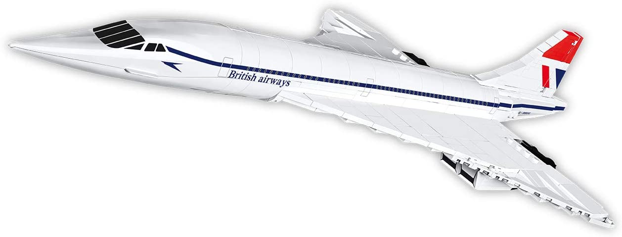 Cobi Set Costruzioni 450pz Aereo G-BBDG Supersonico Turbojet Concorde Scala 1:95