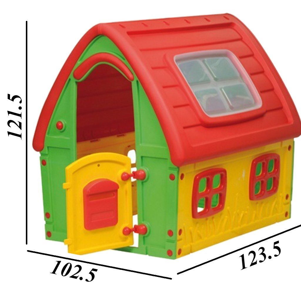 Casetta Gioco Bambini Fairy House In Plastica 123x102x121 Cm Interno Esterno
