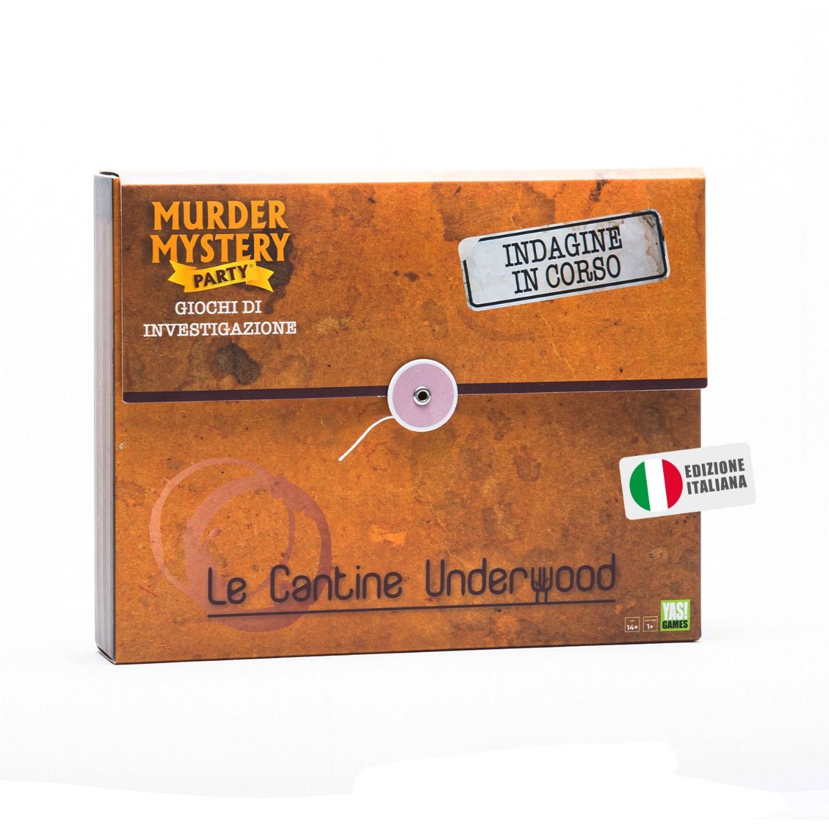 Murder Mystery Le Cantine Underwood Party Game Yas!Games Eta' 14+.