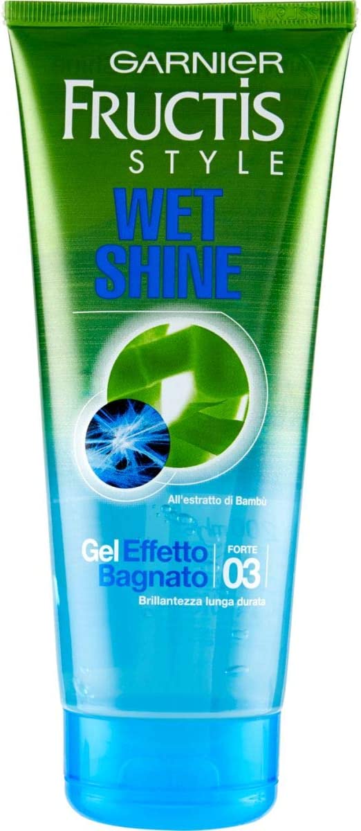 Garnier Fructis Wet Shine Gel per capelli Effetto Bagnato Fissaggio Forte 200ml.