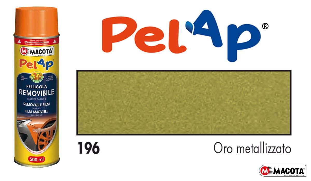 Pelap Pellicola Spray Rimovibile Oro Metallizzato 500ML Macota 83196