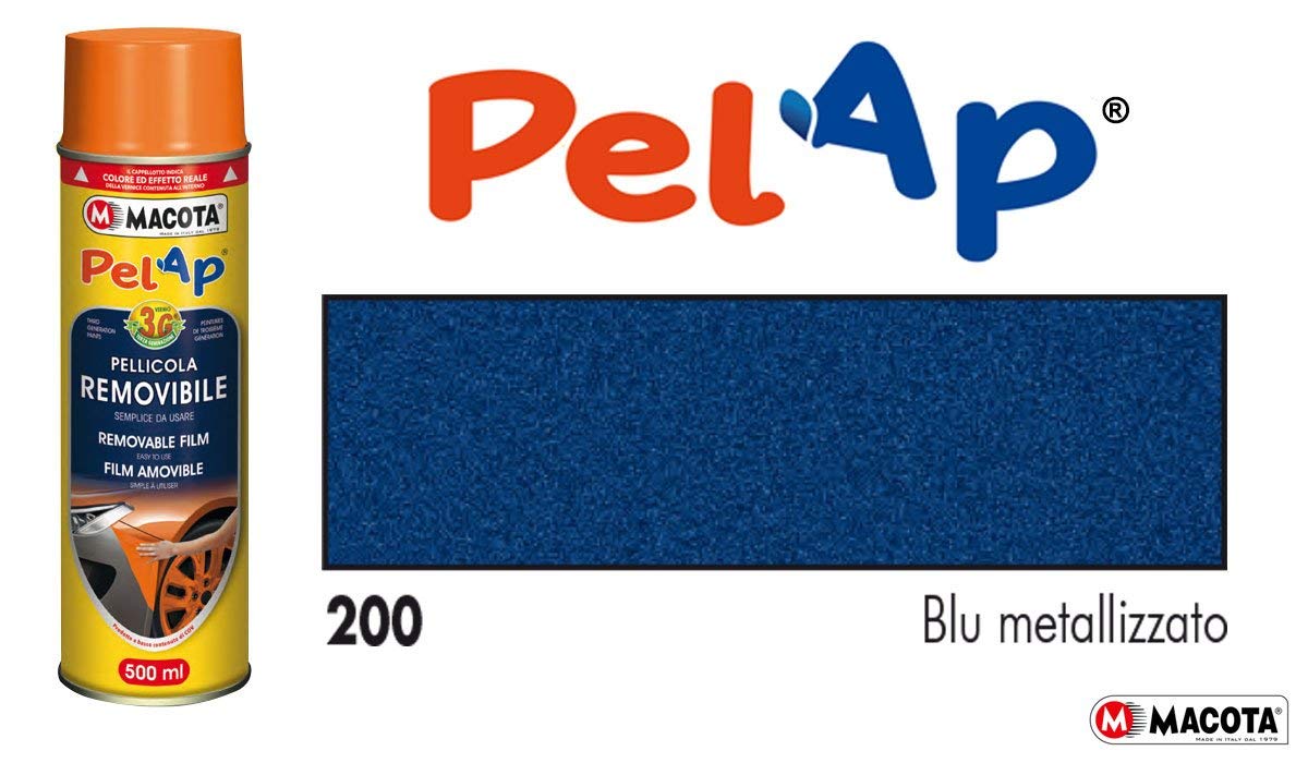 Pelap Pellicola Spray Rimovibile Blu Metallizzato 500ML Macota 83200.