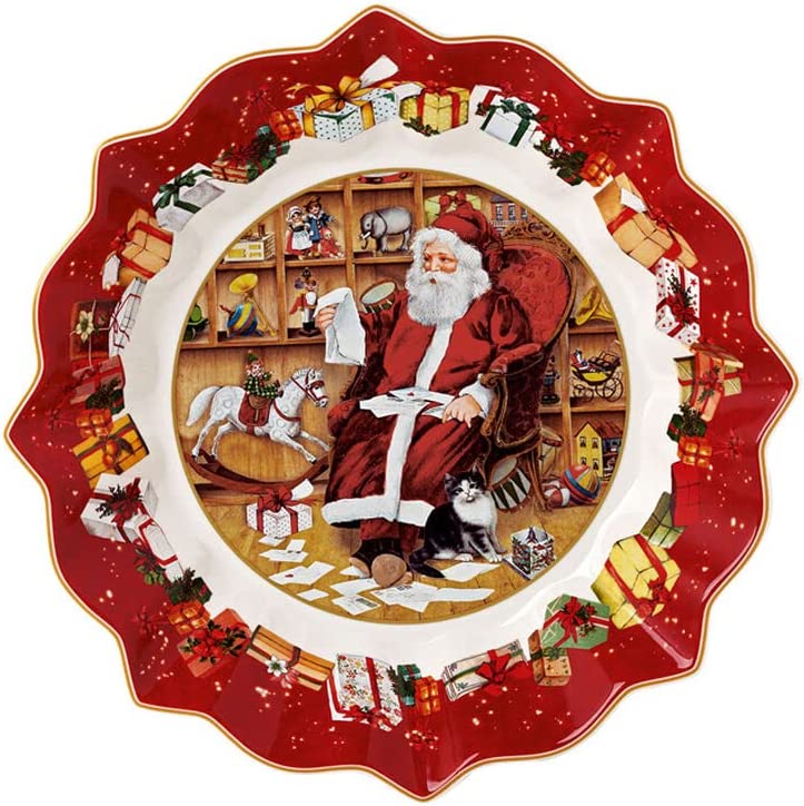 Villeroy & Boch Ciotola piatto grande in porcellana tema natalizio natale.