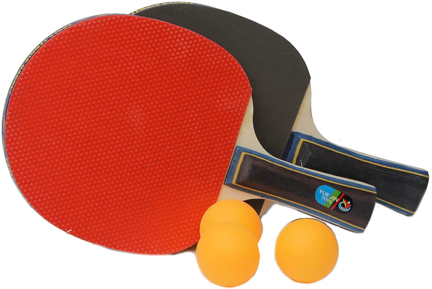 Set Racchette Ping Pong con 2 Racchette e 2 Palline Giochi per Bambini.