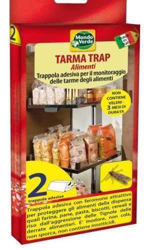 2PZ Tarma Trap Trappola Adesiva Protezione Da Tarme Degli Alimenti Cibi Dispensa