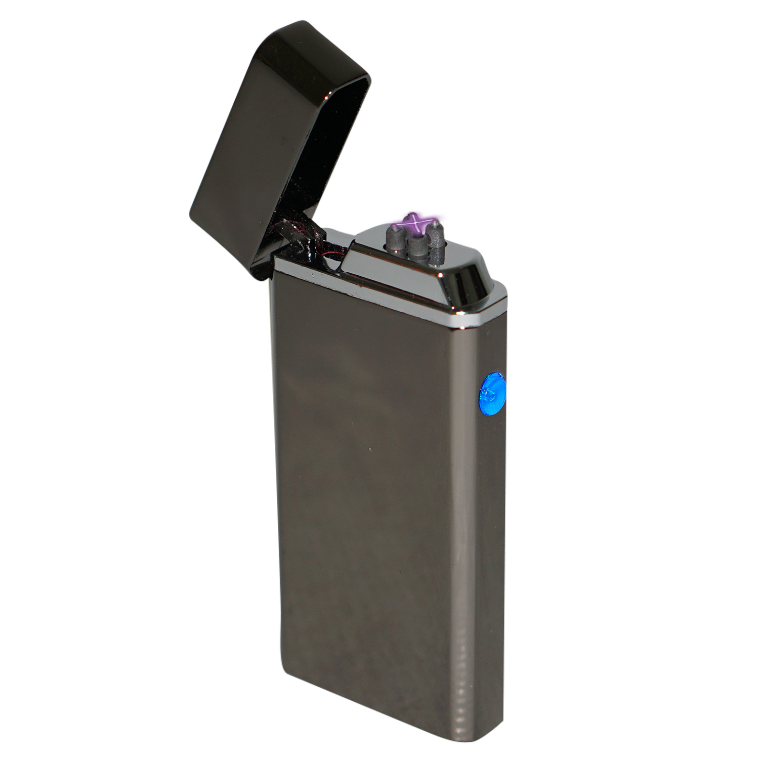 Accendino Elettrico Touch USB Ricaricabile Antivento Elettronico Kansas Black.