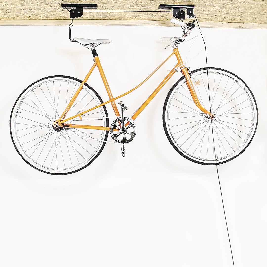 Porta Bici Appendi Bicicletta al Soffitto Garage | LGV Shopping