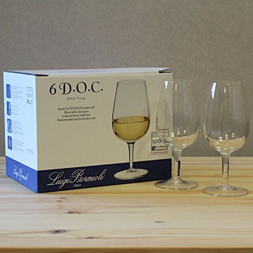 Set di 6 Bicchieri Calici da Degustazione 21,5 cl Luigi Bormioli Per Vino.