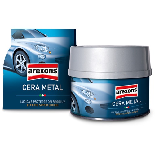 Arexons Cera Metal Pasta Protettiva 250ml Vernice Auto Moto Colore Metallizzata .