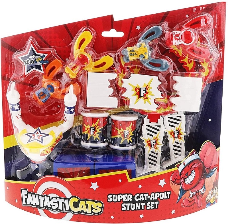 Gioco Per Bambini di Acrobazie Con Personaggi Fantasticats Super Cat-apult Stunt.