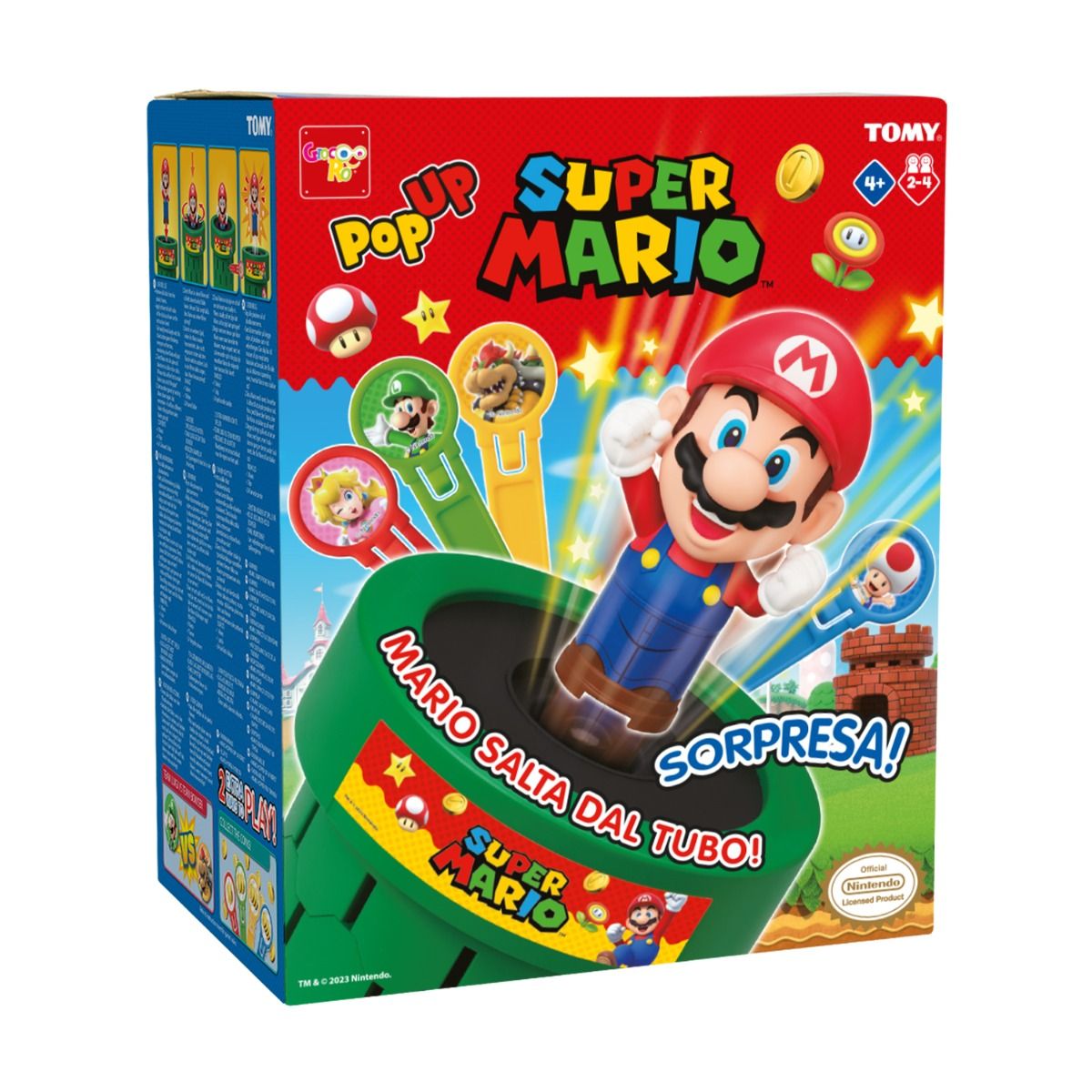 Rocco Giocattoli Super Mario Pop Up Gioco per Bambini Licenza Nintendo.