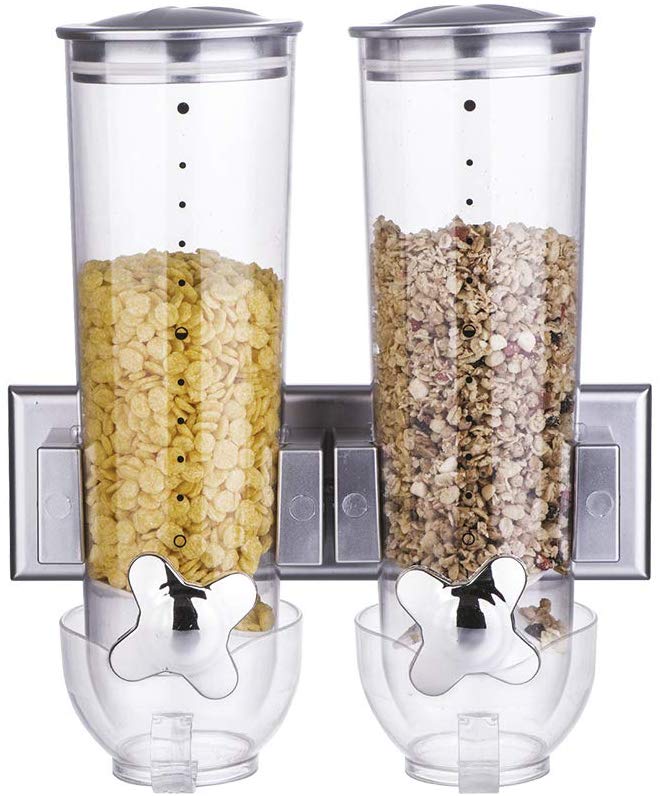 Dispenser Distributore Doppio Di Cereali Da Parete 3 Litri | LGV Shopping