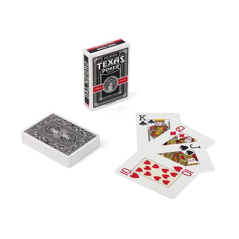Mazzo di Carte da Gioco Texas Poker Monkey Nero in Pvc  63x89 mm 
