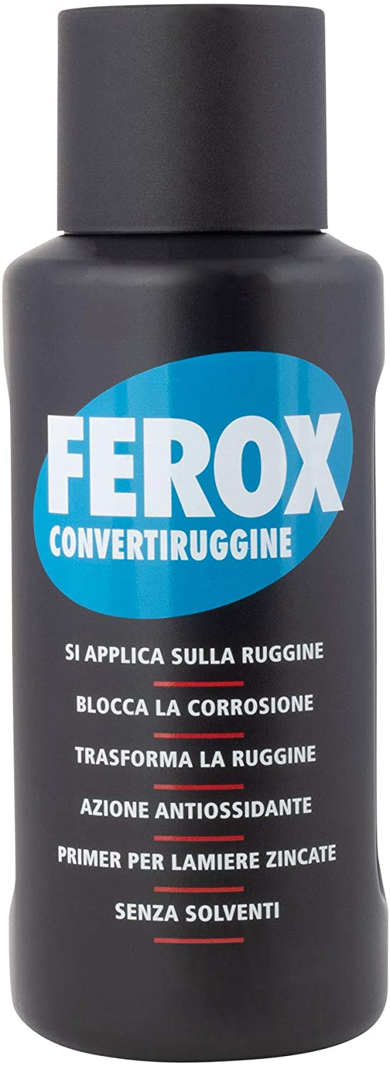 Ferox Convertitore di Ruggine Convertiruggine Antiossidante da 750 ml Resistente.