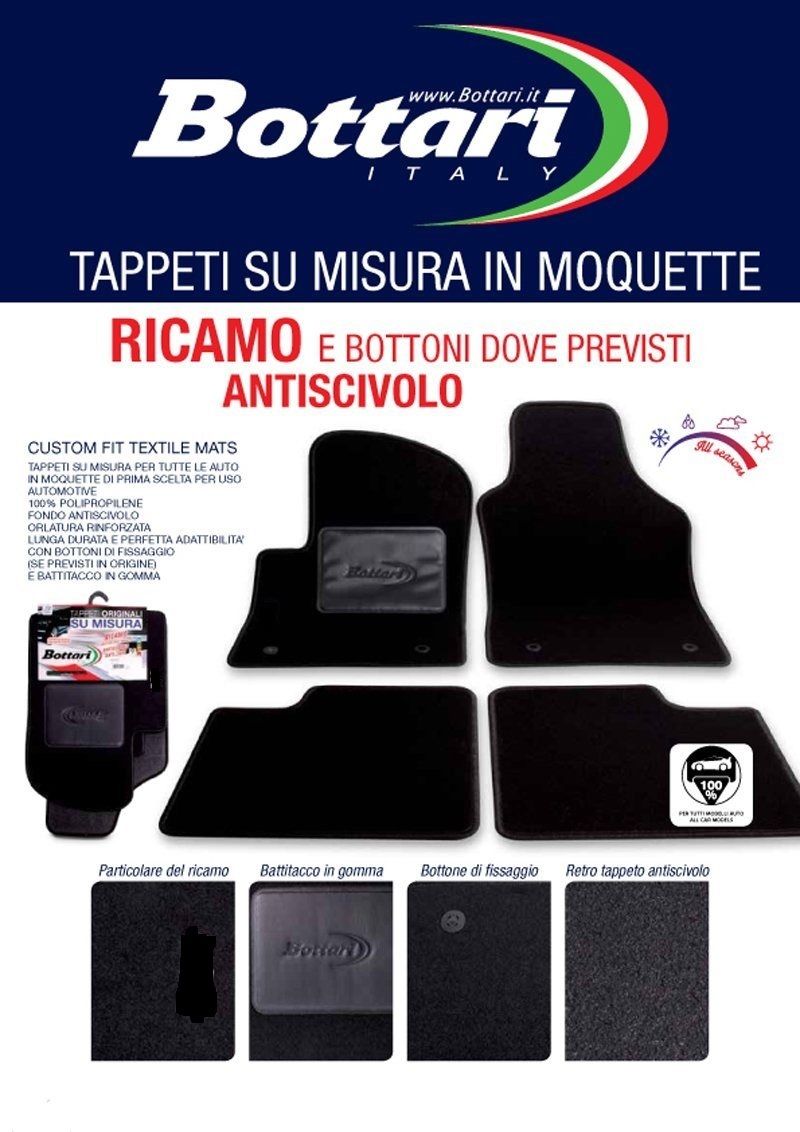 Bottari For Audi Q5 Set 4 Tappeti Tappetini in Moquette Su Misura Made Italy Bottari 