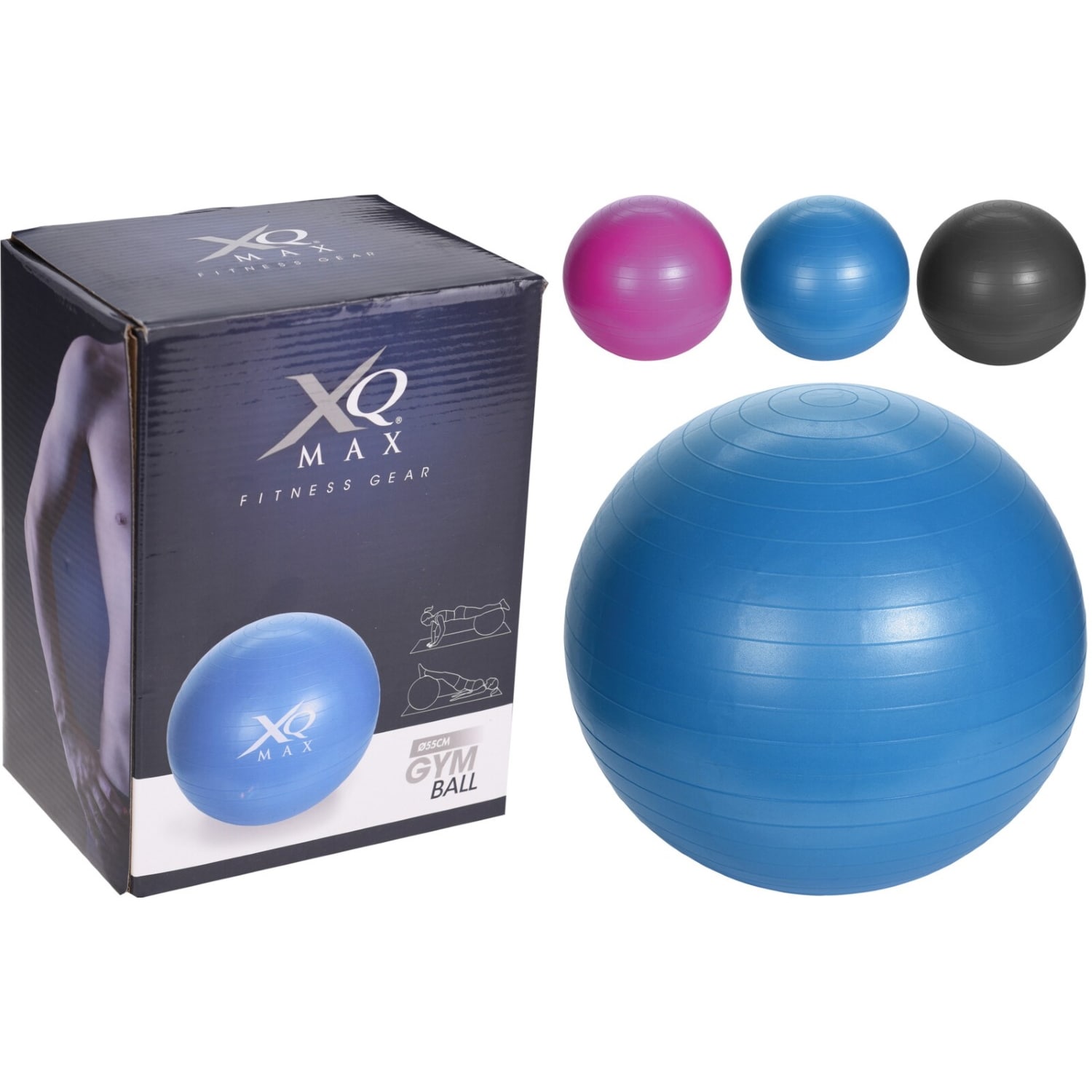 VOSAREA 3 Palle da pilates per esercizi piccole palle da ginnastica morbide mini palline da yoga con cannuccia gonfiabile per uomo e donna 